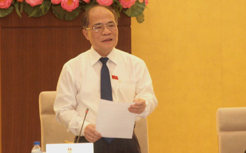 Chủ tịch Quốc hội Nguyễn Sinh Hùng.