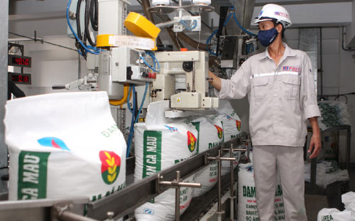 Nhà máy Đạm Cà Mau có công suất 800.000 tấn urê/năm.