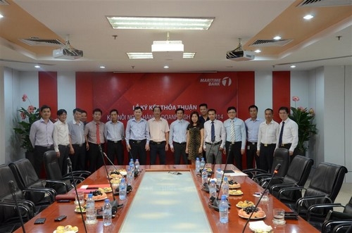 Lễ ký kết thỏa thuận hỗ trợ vốn vay giữa Maritime Bank và đại diện 4 
doanh nghiệp vào ngày 22/8/2014 là một trong những hoạt động đầu tiên 
trong chương trình này.