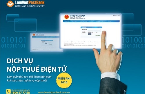 Các khách hàng doanh nghiệp bắt đầu thực hiện nghĩa vụ nộp thuế bằng 
cách truy cập website của Tổng cục Thuế để đăng ký dịch vụ, sau đó đến 
chi nhánh/phòng giao dịch của LienVietPostBank hoàn thiện nốt quy trình 
đăng ký.
