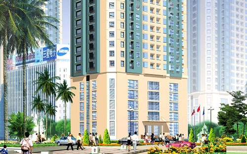 Phối cảnh dự án Đông Đô - Hoàng Quốc Việt.<br>