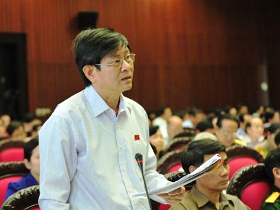 Đại biểu Đồng Hữu Mạo, một trong những người lên tiếng mạnh mẽ về bội chi.<br>