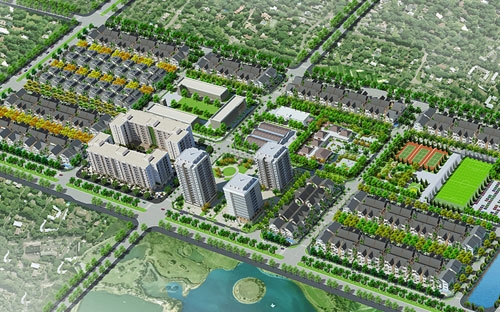 Phối cảnh tổng thể khu đô thị Sunny Garden City của CEO.