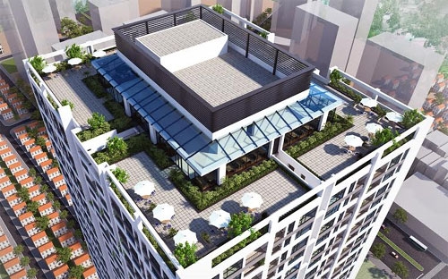 Phối cảnh Hanoi Landmark 51 nhìn từ trên cao.<b><br></b>