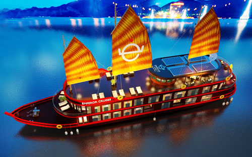Emperor Cruises có kế hoạch 5 chiếc tầu ngày đưa du khách thăm quan 
vịnh, ngắm hoàng hôn, uống cocktail và thưởng thức bữa tối lãng mạn.