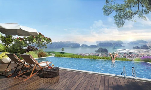 100% biệt thự sân golf trên đồi FLC Hạ Long có bể bơi riêng