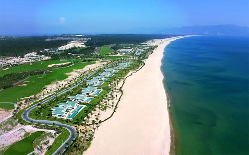 Một góc quần thể du lịch nghỉ dưỡng FLC Quy Nhơn.