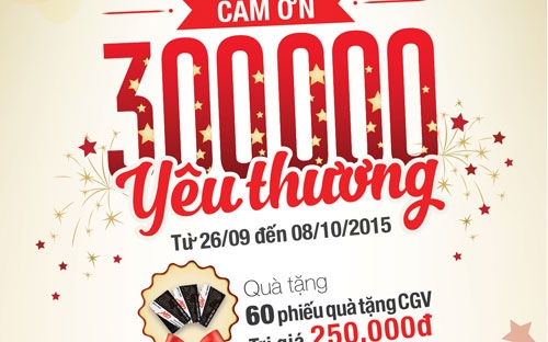 Chương trình áp dụng từ ngày 26/9 đến ngày 8/10/2015.