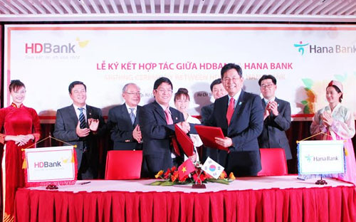 Sự kiện hợp tác giữa HDBank với Hana Bank diễn ra ngay sau khi Hiệp định Thương mại tự do Việt Nam - Hàn Quốc (VKFTA) được ký kết.