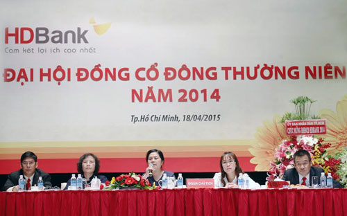 Trong khối có hội sở tại Tp.HCM, HDBank là 1 trong 5 ngân hàng có chỉ số hoạt động tốt nhất, theo đại diện cơ quan thanh tra giám sát.<br>