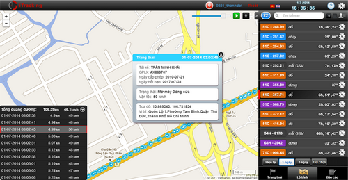 Hình ảnh về hệ thống quản lý định vị.<br>
