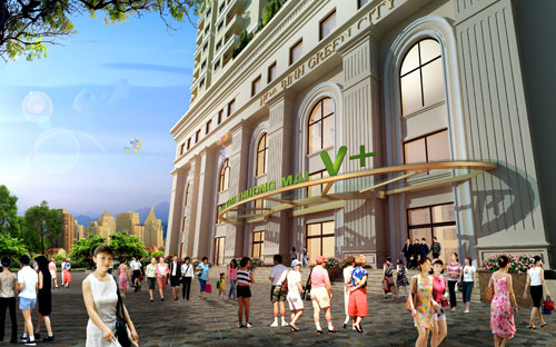 Phối cảnh dự án Hoà Bình Green City.<br>