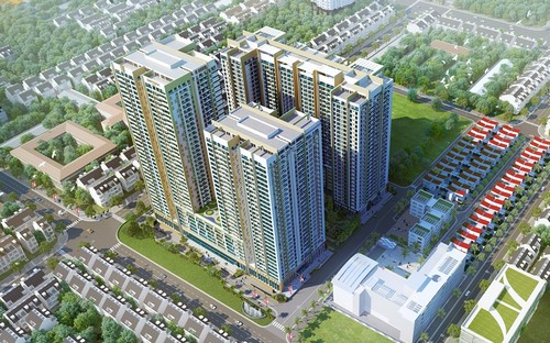 Dự án tổ hợp căn hộ cao cấp, biệt thự song lập và tiện ích khép kín 
Imperia Garden, đang được xây dựng ở 203 Nguyễn Huy Tưởng (quận Thanh 
Xuân, Hà Nội).