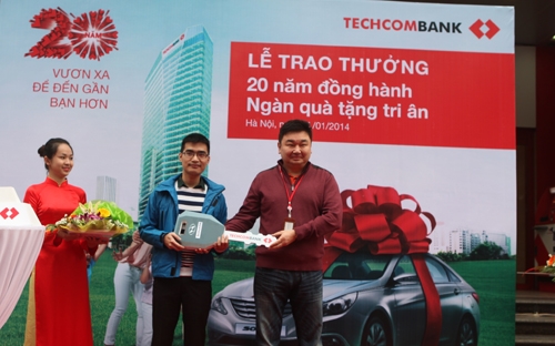 “Lễ trao thưởng nằm trong chuỗi hoạt động tri ân của Techcombank
 tới tất cả khách hàng đã tin tưởng và đồng hành trên chặng đường 20 năm
 không ngừng phát triển mạnh mẽ, vững chắc của ngân hàng".