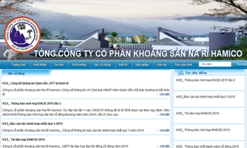 Khởi tố Chủ tịch Công ty Khoáng sản Na Rì Hamico