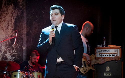 Kim Karapetyan phát biểu tại buổi tiệc của Blackfield Capital.