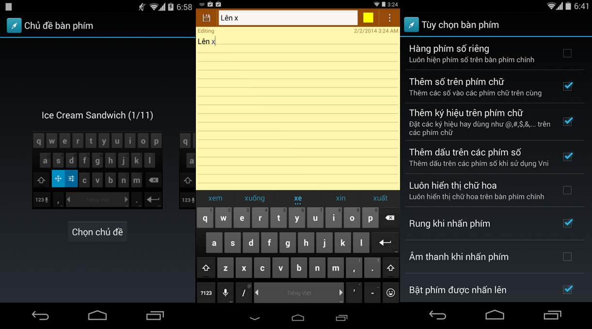 Giao diện ứng dụng Laban Key.