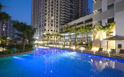 Bể bơi trong dự án Mulberry Lane.<br>