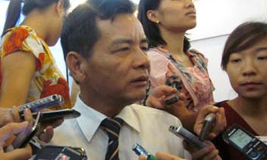  Ông Trương Ngọc Anh trả lời báo chí chiều 16/10.<br>