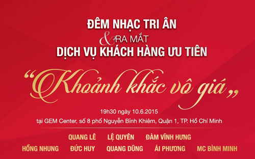 Sự kiện nhằm tri ân và ra mắt dịch vụ khách hàng ưu tiên của VietinBank tại Tp.HCM.