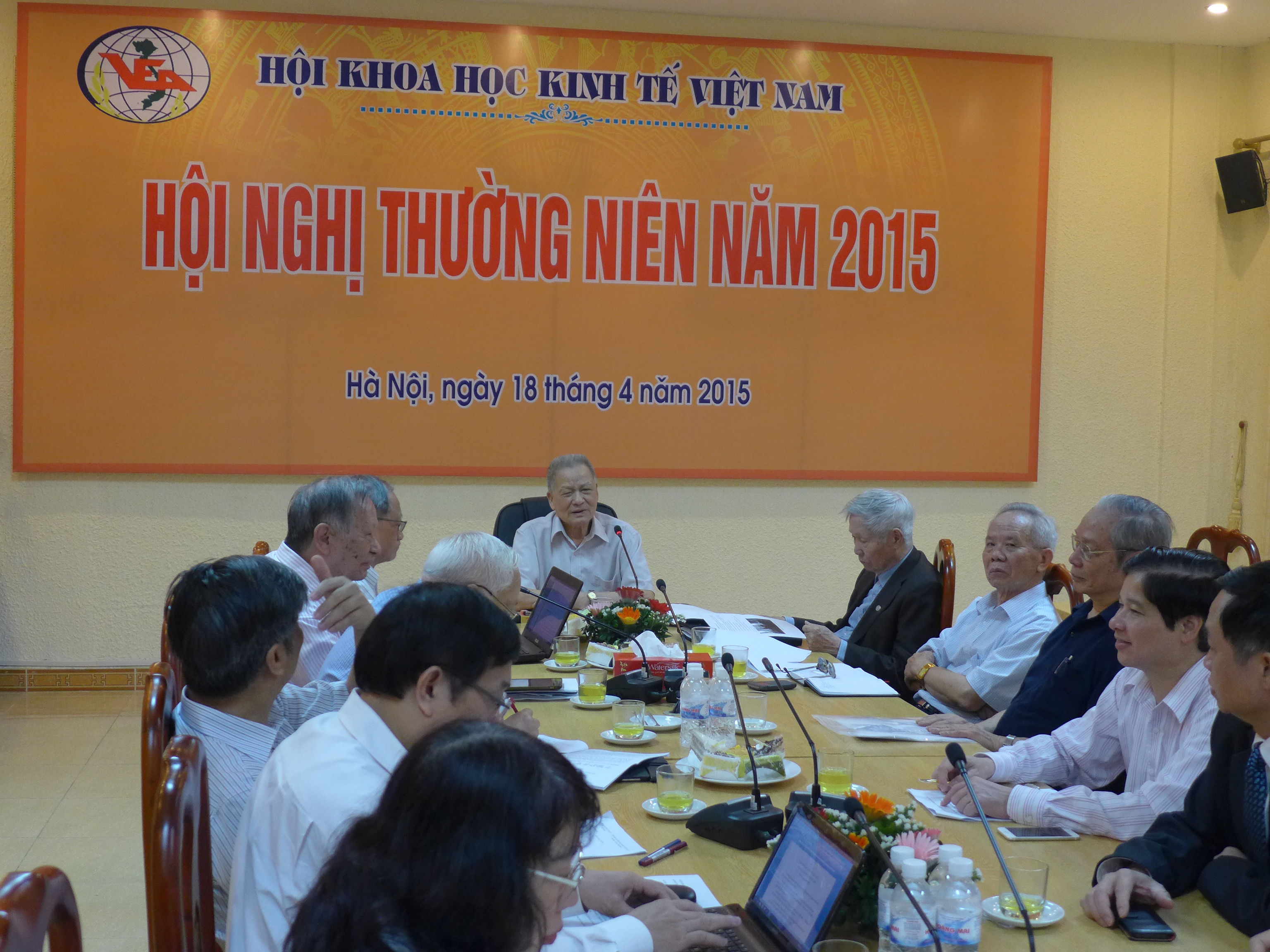 Hội nghị Trung ương Hội Khoa học Kinh tế Việt Nam (mở rộng) diễn ra ngày 18/4.<strong><br></strong>