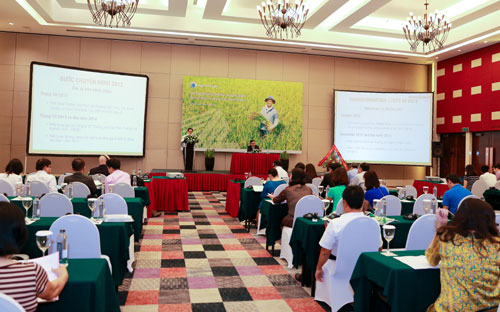 Quang cảnh đại hội đồng cổ đông Công ty Cổ phần Xuyên Thái Bình (PAN-HOSE) chiều 10/5.