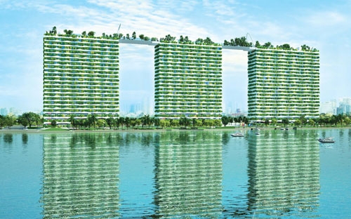 Diamond Lotus có quy mô 1,68 ha với tổng vốn đầu tư 1.268 tỷ đồng, tọa lạc trên đường Lê Quang Kim, quận 8, Tp.HCM.