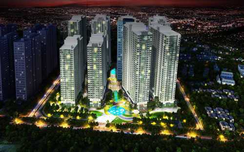 Phối cảnh tổng thể Park Hill.<br>