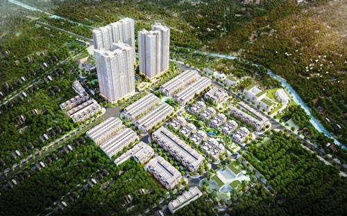Phối cảnh tổng thể dự án Vinhomes Gardenia.