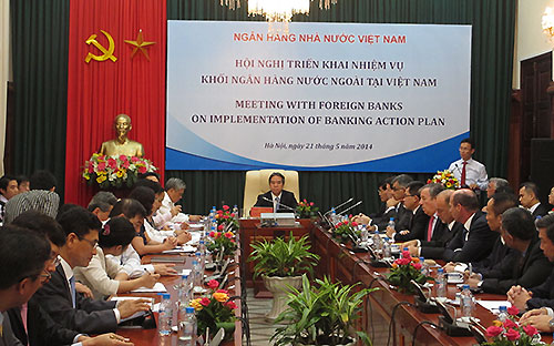 “Hệ thống các tổ chức tài chính Việt Nam, 
các ngân hàng nước ngoài tại Việt Nam có nền tảng bền vững, có khả năng 
chống đỡ tốt trước các tác động bất lợi”, Thống đốc Nguyễn Văn Bình nói tại hội nghị.<br>