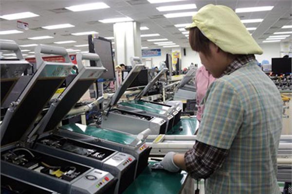 Bên trong nhà máy Samsung Bắc Ninh.<br>