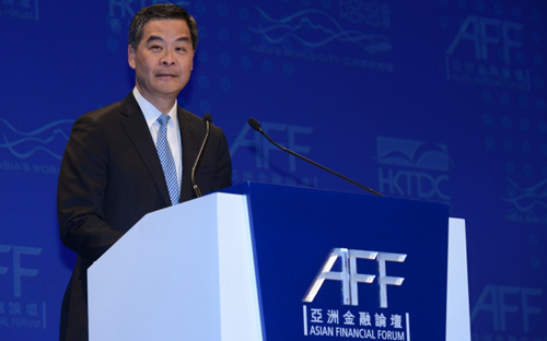 Trưởng đặc khu hành chính Hồng Kông Leung Chun-ying.