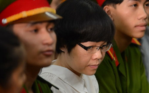 Bị cáo Huyền Như tại tòa - Ảnh: Tuổi trẻ.