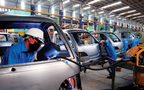 Tính chung 4 tháng đầu năm 2014, chỉ số sản xuất công nghiệp tăng 5,4% so với cùng kỳ năm trước