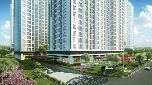 Park 2 là tòa căn hộ có 3 mặt thoáng và tầm nhìn xanh rộng mở bậc nhất Park Hill.