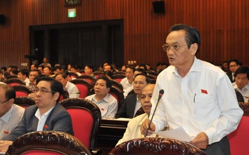 Một phiên thảo luận tại hội trường của Quốc hội khóa 13&nbsp; - Ảnh : CTV<br>