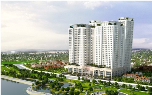 Phối cảnh tổng thể dự án.