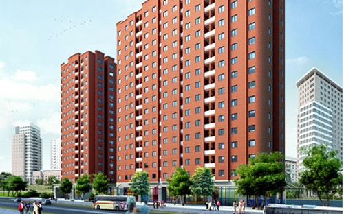 Phối cảnh tòa CT1A khu đô thị Nghĩa Đô.