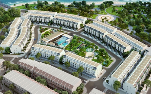 Toàn cảnh dự án Lotus Residences - Nhà liền kề nghỉ dưỡng Vạn Liên.