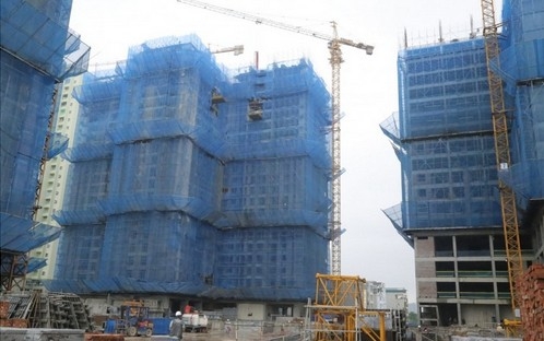 Hiện tòa Ruby 3 đã xây dựng đến tầng 24.<br>