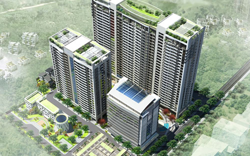 Phối cảnh tổng thể dự án Tràng An Complex.