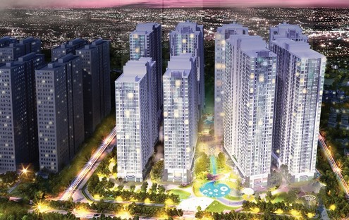 Phối cảnh tổng thể Vinhomes Times City Park Hill.