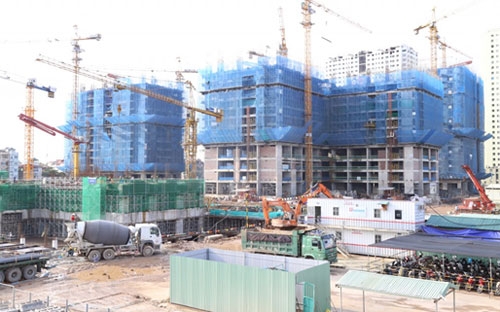 Cập nhật hình ảnh dự án Goldmark City ngày 17/8/2015.