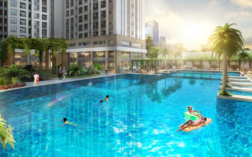 Phối cảnh hồ bơi dự án RichStar. <br>