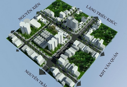 Phối cảnh tổng thể dự án.<br>