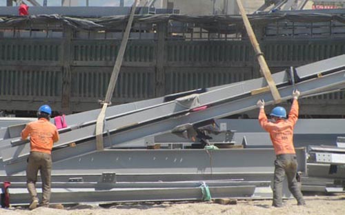 Trên công trường dự án Formosa - Ảnh: Thanh Niên<br>