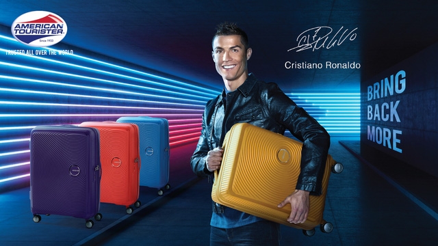 Cristiano Ronaldo trở thành đại sứ thương hiệu American Tourister - Ảnh 1.