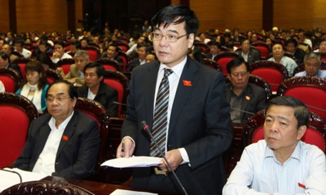 Phó chủ nhiệm Ủy ban Kinh tế Nguyễn Văn Phúc tại một phiên thảo luận của Quốc hội - Ảnh: TTXVN.