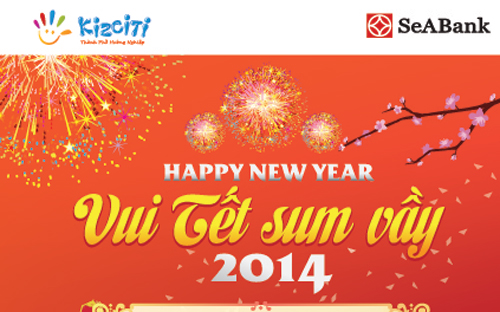 Khi đến với KizCiti từ ngày 23/1/2014 đến 28/2/2014, các khách hàng có
 thẻ tiết kiệm “Ươm mầm ước mơ và tích lũy tương lai” sẽ được giảm tới 
50% giá vé vào cổng.