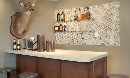 Ý tưởng về quầy bar mini tại gia